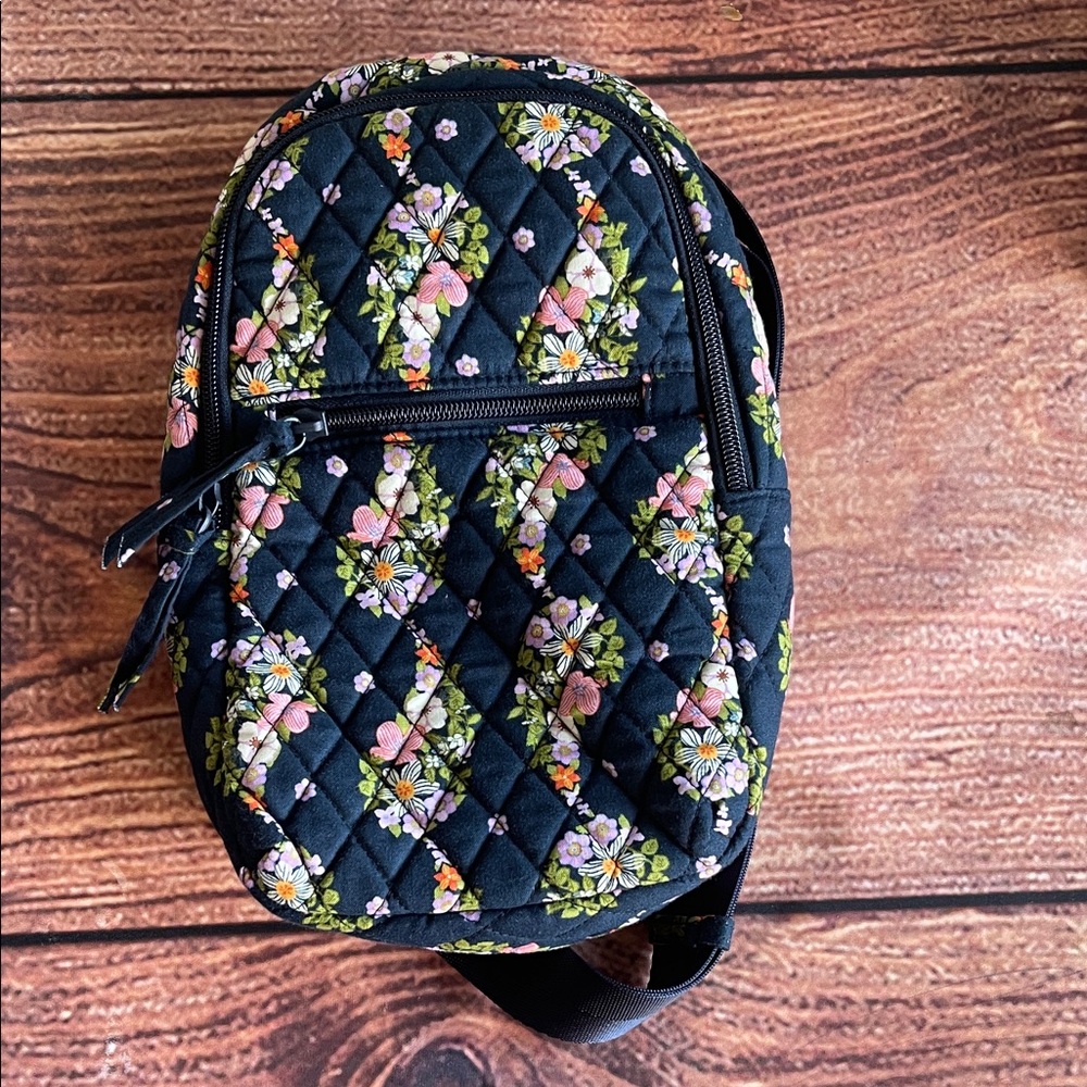 Vera Bradley Black Floral Crossbody Bag
